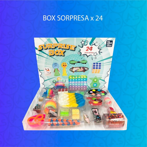 Imagen 2 de 8 de Caja Sorpresa X24 Fidget Toys Combo Antiestres