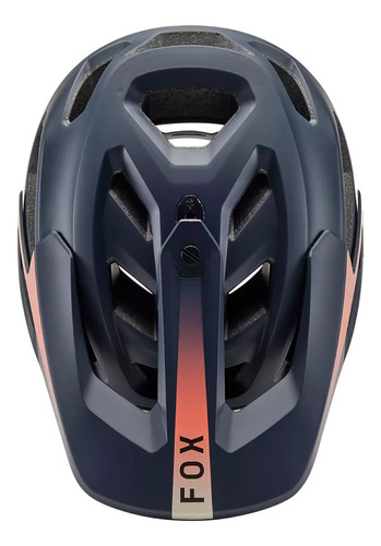 Casco Fox Dropframe Le Zebra Enduro Trail Bicicleta All Mountain Color Azul Lunar Talla L 59-63cm