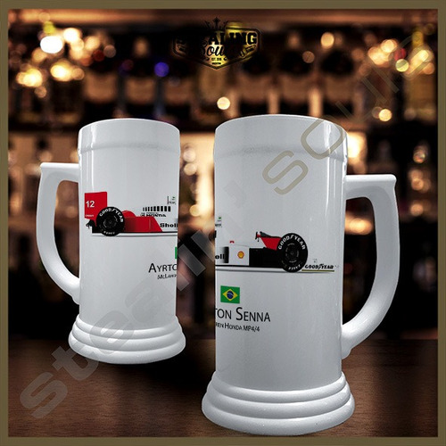 Chopp Plastico Cerveza | Formula 1 #027 | F1 Ayrton Senna