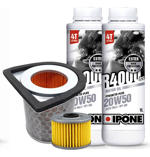 Kit Service Honda Cbx250 Twister Ipone R4000 20w50 + Filtros