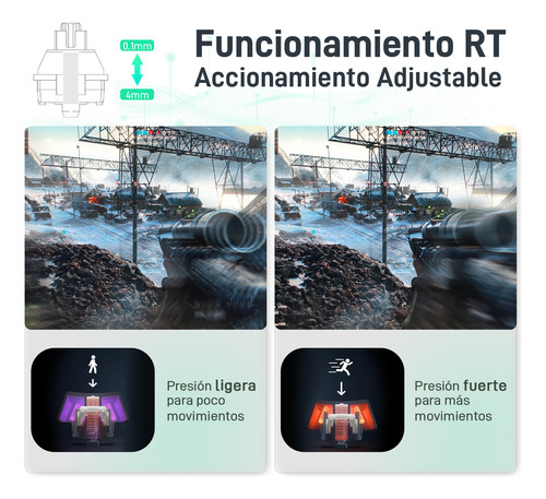 E-yooso 60% Teclado Mecánico Magnético Programable Profesional Rgb Hz-61, Switch Magético Con Actuación Programable Con Función Rt Y Dks, Tecldao Gamer Magnético Programable Ideal Para Juegos