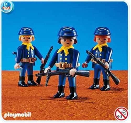 Todobloques Add On Playmobil 7047 3 Soldados De La Unión !