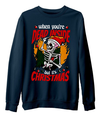 Sudadera Ugly Sweater Calavera Skull Navidad Christmas Unise