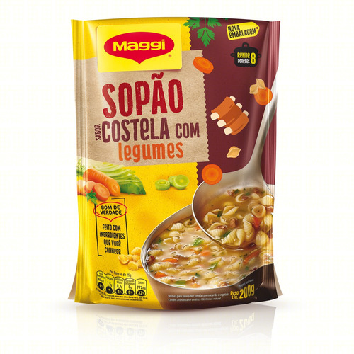 Sopa instantânea Maggi  costela com legumes em sachê 200 g