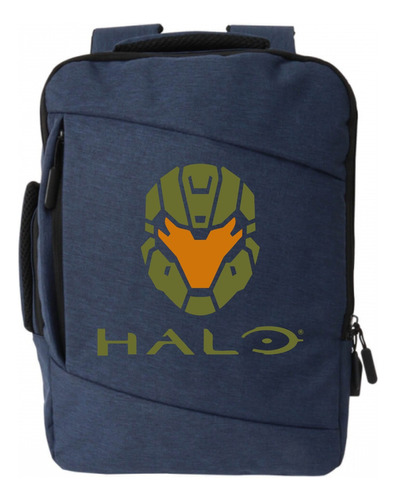 Morral Halo Gamers Maleta Bolso De Espalda