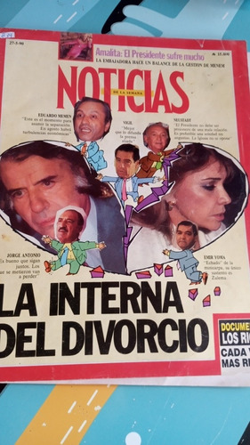 Revista Noticias Amalita Fortabat Menem Yoma 27 5 1990 N700