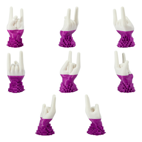 Soporte Para Control Tipo Mano Cubos Impremli Color Blanco / Magenta