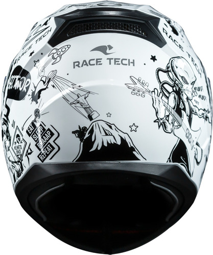 Capacete Race Tech Sector Sky Music Lançamento