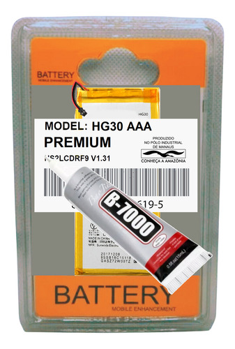 Kit Battria Hg30 + Cola Para Moto G6 Xt1925 / G5s / G5s Plus