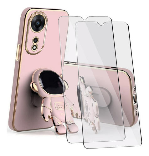 Funda De Para Oppo A58 4g Astronauta + 2mica + Correas