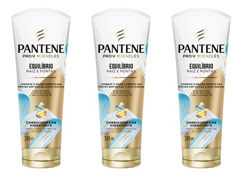 Condicionador Pantene 150ml Equilibrio-kit C/3un