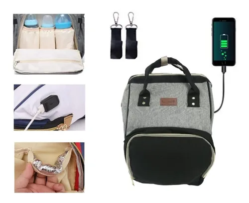 Pañalera termica con usb hotsell