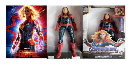 Figuras Articulada Con Sonido Capitán Marvel 