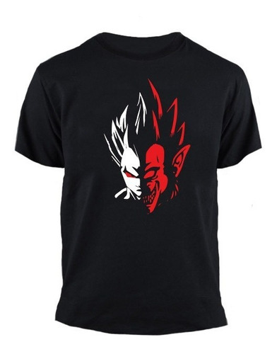 Remera Dragon Ball Vegeta Two Face