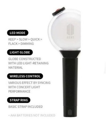 Bts Army Bomb Ver.4 Light Stick Mapa De Las Mejores Lámparas