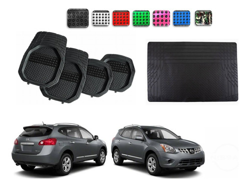 Tapetes 4pz Color 3d + Cajuela Nissan Rogue 2007 - 2013 2014