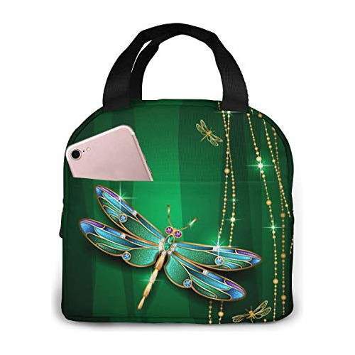 Montura Hora Dragonfly Green Caja De Almuerzo Aislado 2fsj8