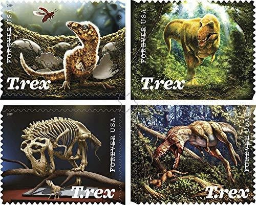 Usps Tyrannosaurus Rex Forever Stamps - Hoja De 12 Sellos Po