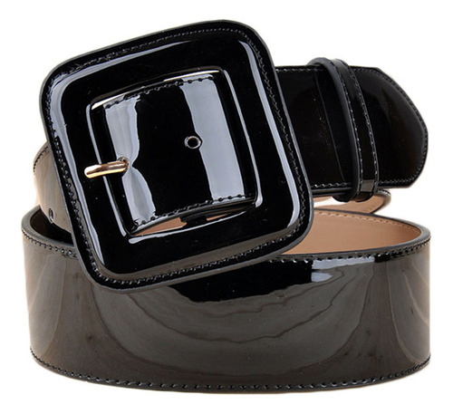 Belts Patent Leather Wide Girdle Belt