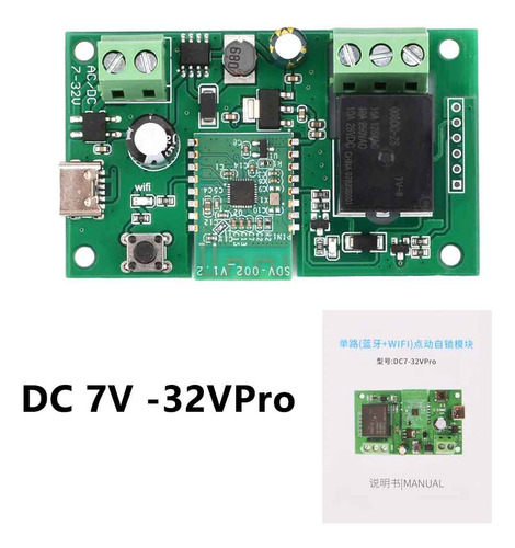 Relay Relé Wifi App Pro Usb C 7v-32v Proton Garage Etc