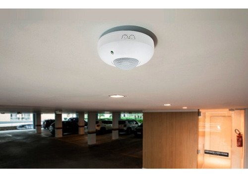 Imagen 9 de 10 de Sensor De Movimiento Infrarrojo 360° Sobreponer Techo Pared