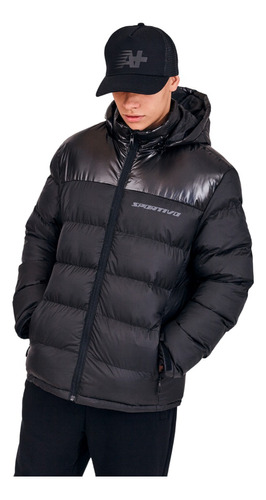 Campera Inflada Alpina Refans A+ Positivo Negro