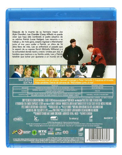Manchester Junto Al Mar / Casey Affleck Blu-ray (Usado)