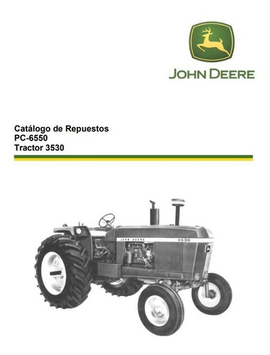 Manual Catalogo De Repuestos Tractor John Deere 3530