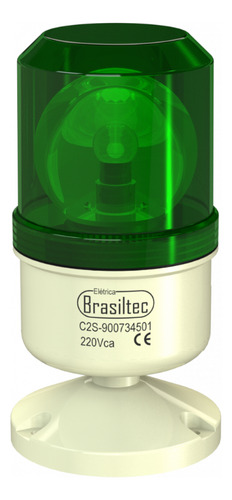 Kit C/ 25 Sinalizador Giratorio Tipo Giroflex Verde 220vca