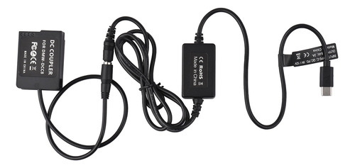 Batería Ficticia Tipo C, Cable Usb Pd G7 Dmw-dcc8 A Batería