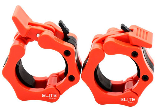 Seguros Para Barra Olimpica De 50mm, Juego De 2 Candados Rojo 5 Cm