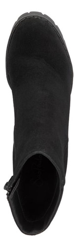 Botas Negras Dama Tacón Vestir Mujer Sao Paulo 1087403 Gamuz