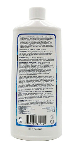 Desert Essence Aceite Natural Para Árbol De Té Blanqueador Y