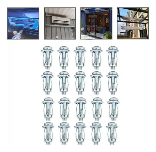 Herramienta 70 Anclajes Para Tuercas Con Placa Hierro,