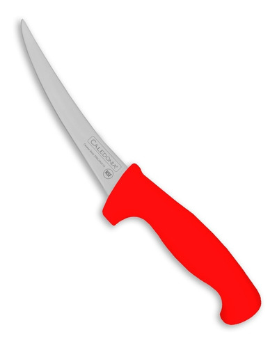 Cuchillo Deshuesador Caledonia Curvo 15cm - Cadec-6r Color Rojo