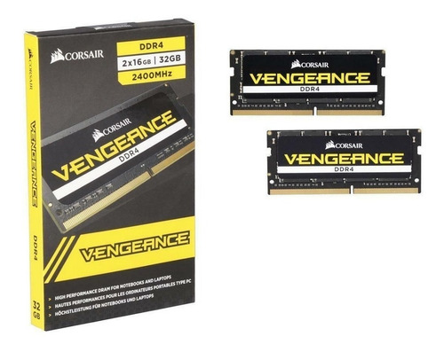 Imagem 1 de 4 de Memória Ddr4 Sodimm 2x16gb 2400mhz Corsair Vengeance 32gb
