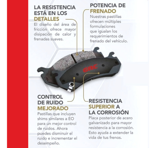 Balatas Delanteras Grc Gcd1731 Cerámica Varios Modelos