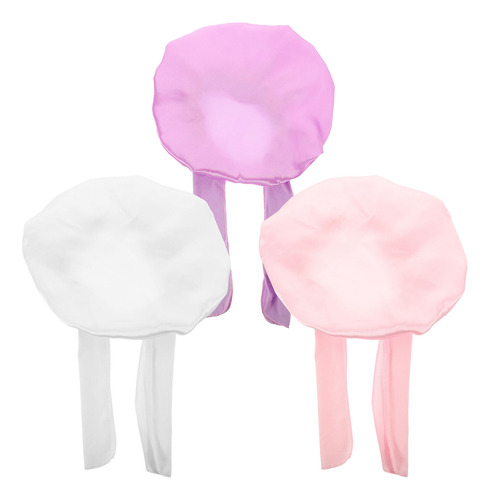 Gorros De Noche Elásticos Para Dormir Con Capó, 3 Unidades,
