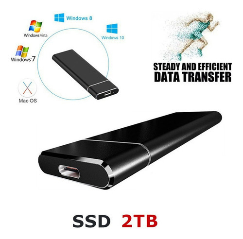 Dispositivo de almacenamiento móvil SSD de 2 TB
