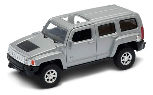 Hummer H3 Welly 1:34 43629 Canalejas Color Gris