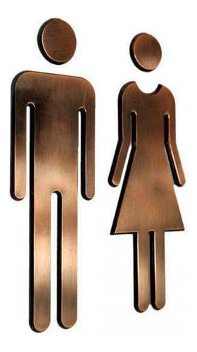 2x Hombre Y Mujer Set Wc Aseo Baño Aseo Señales De Puerta