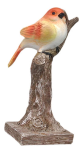 Estatuilla De Pájaro De Resina Colorida, Adorno 1 Pájaro