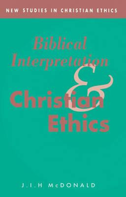 Libro New Studies In Christian Ethics: Biblical Interpret...