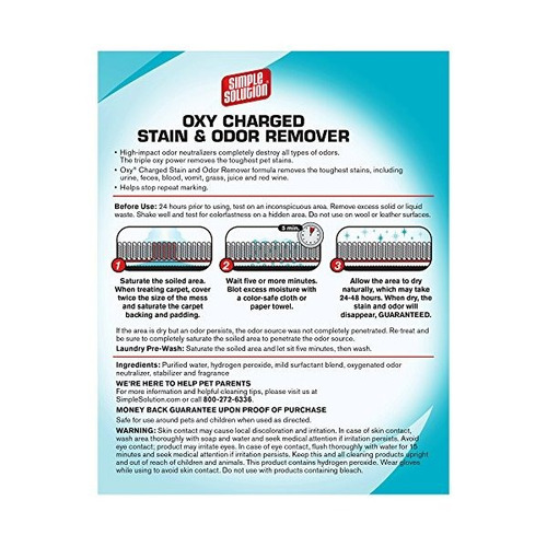 Solución Sencilla Oxy Manchas Y Olor Removedor Charged