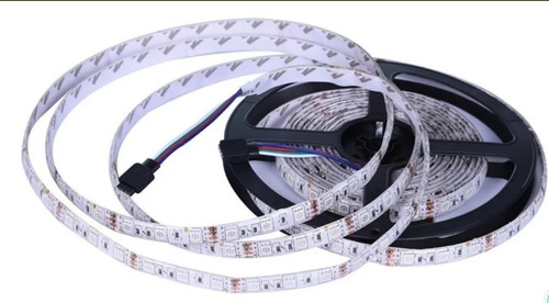 Rollo Tira Sola Led 5050 Rgb Para Interior S/recubrimiento 