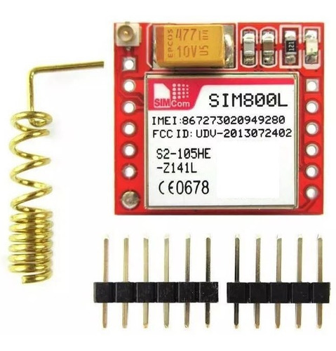 Modulo Gprs Gsm Sim800l Antena Sencilla Sim800