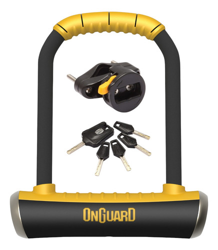 Onguard Brute 8001 candado u de 16.8mm para bici moto color negro