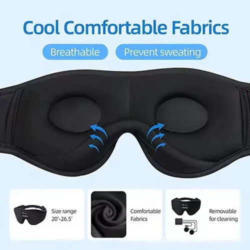 Máscara De Ojos Cóncava Para Dormir Con Venda Contorneada En