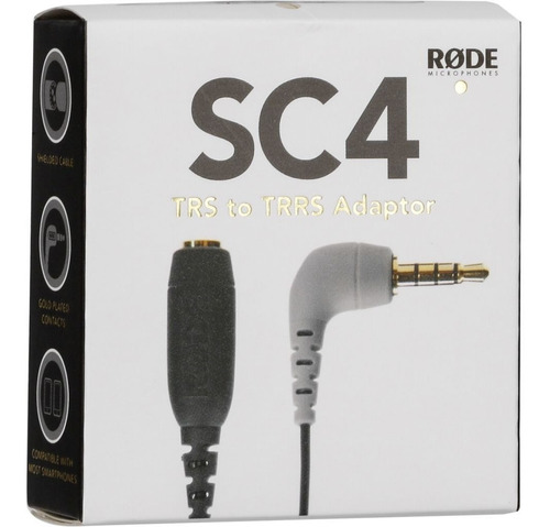 Rode Sc4 Adaptador Trs A Trrs De 3,5 Mm 