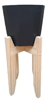 Comprar Pie Nordico De 40 Cms De Alto + Maceta Facetada De 24 Cms. Madera